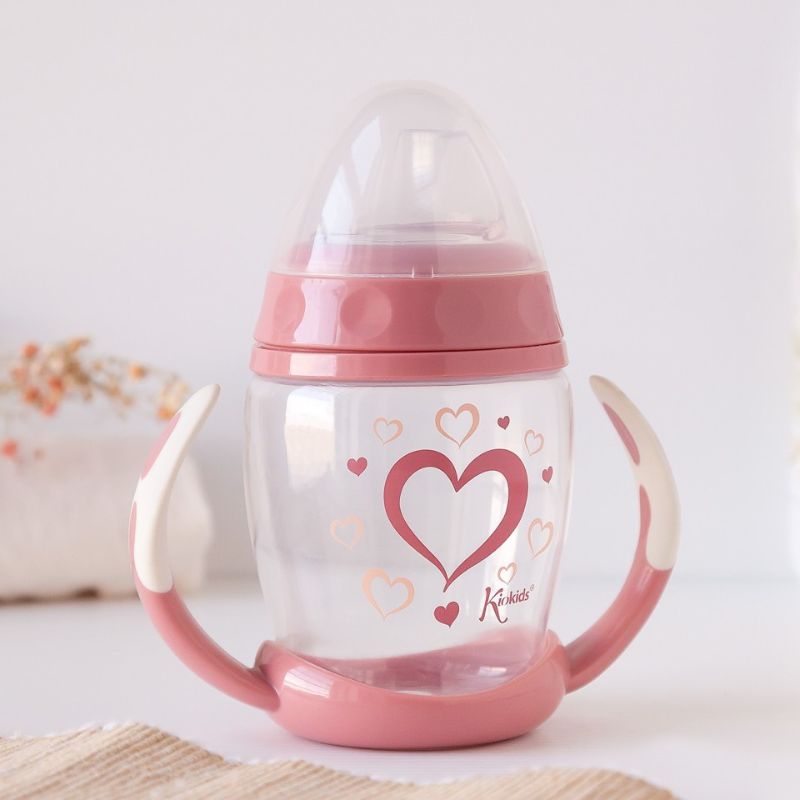 Kiokids Εκπαιδευτικό Ποτηράκι Για 6+ Μηνών 270ml Heart Pink