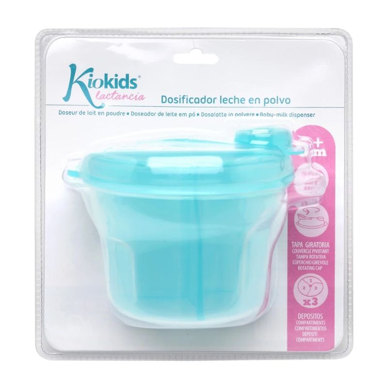 Kiokids Δοσομετρητής Σκόνης Γάλακτος 3 Θέσεων 300ml Blue