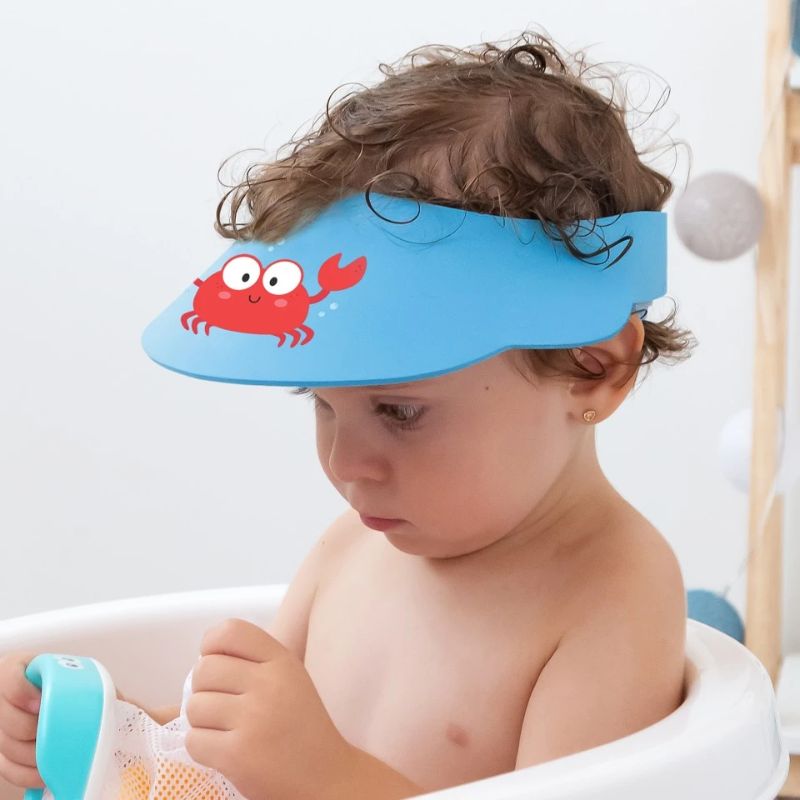 Kiokids Προστατευτικό Καπελάκι Μπάνιου Για 9+ Μηνών Crab Bleu