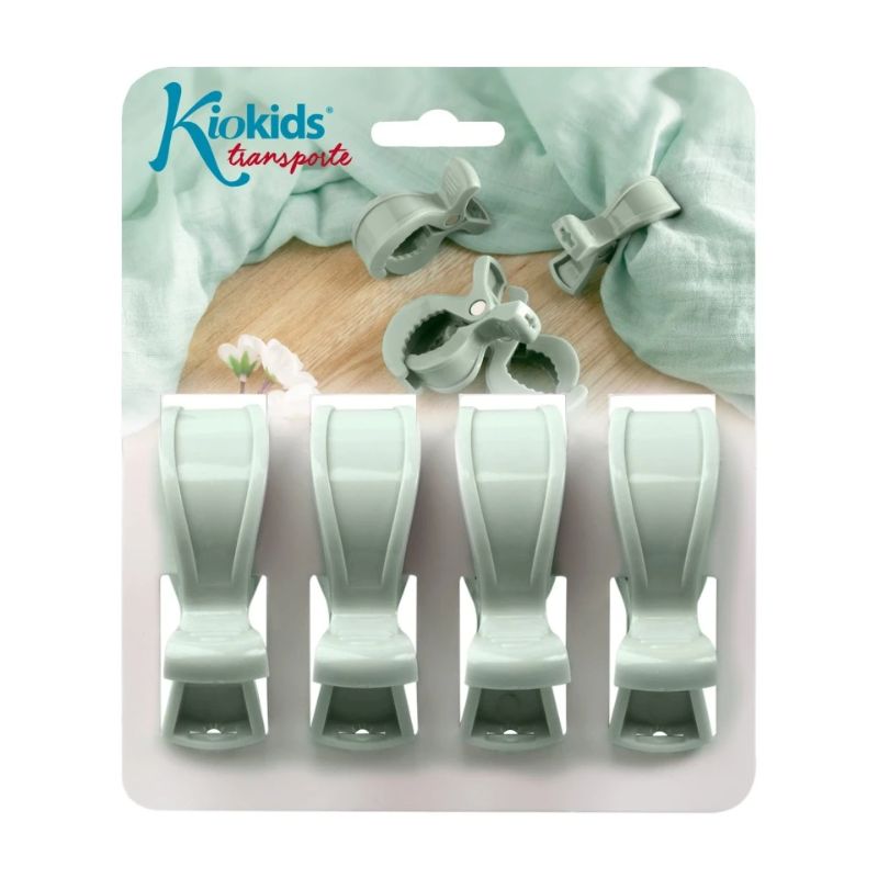 Kiokids Σετ Κλιπ Πολλαπλών Χρήσεων 4τμχ Mint