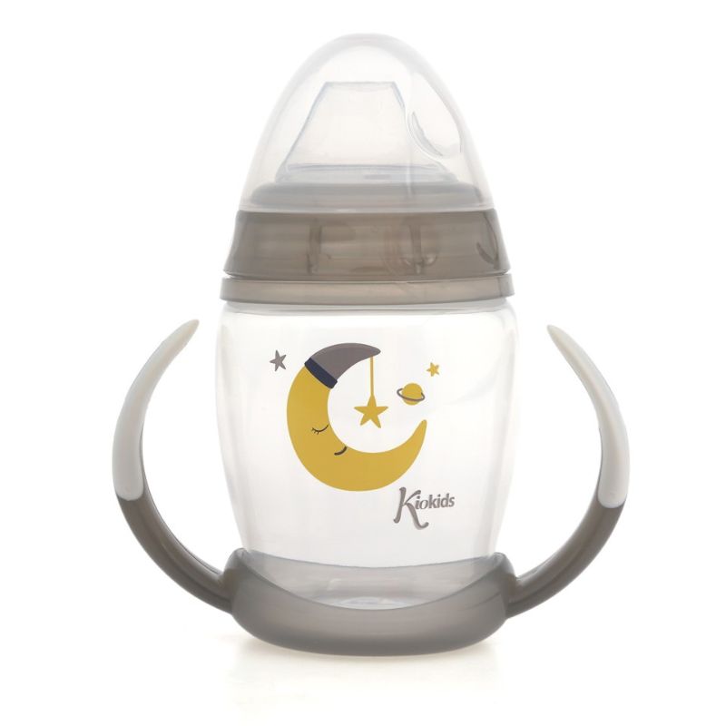 Kiokids Εκπαιδευτικό Ποτηράκι Για 6+ Μηνών 270ml Moon Grey