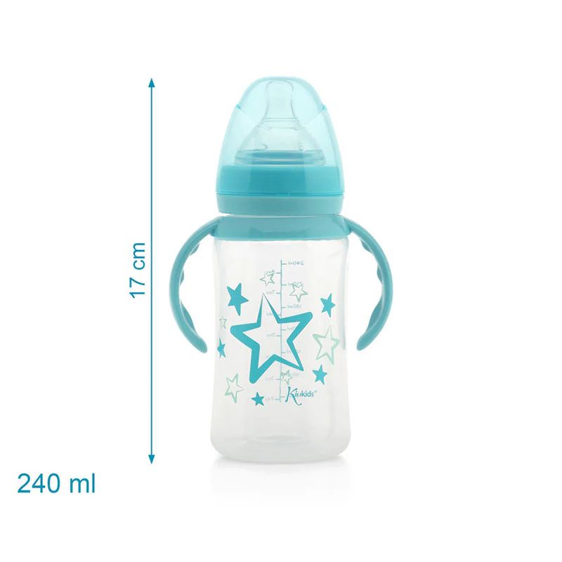 Kiokids Μπιμπερό Με Λαβές Για 4+ Μηνών 240ml Star Bleu