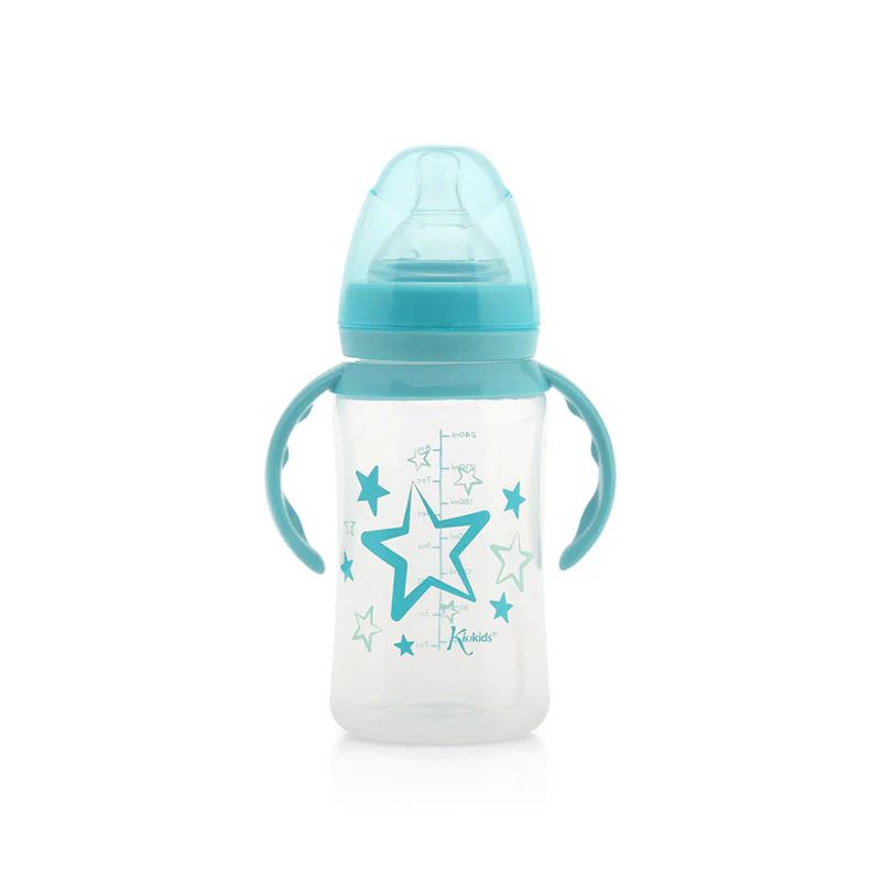 Kiokids Μπιμπερό Με Λαβές Για 4+ Μηνών 240ml Star Bleu