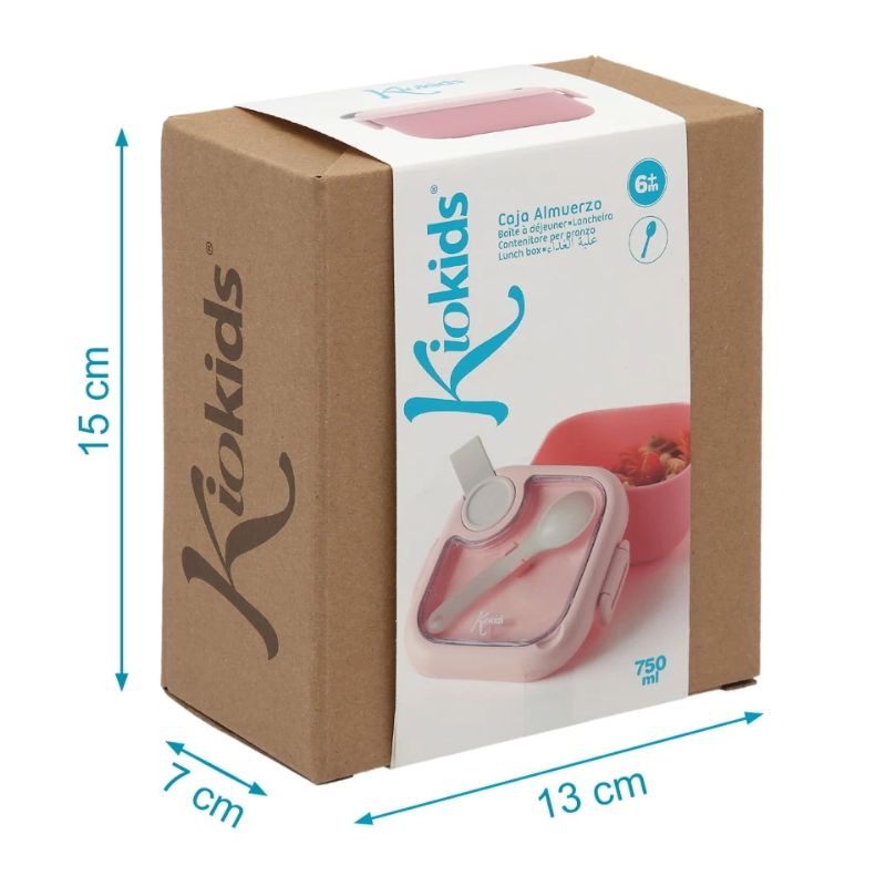 Kiokids Dolci Amici Σετ Φαγητοδοχείο Από Ανοξείδωτο Ατσάλι Με Κουταλάκι 2 τμχ 750ml Για 4+ Μηνών Pink Kiokids Dolci Amici Σετ Φαγητοδοχείο Από Ανοξείδωτο Ατσάλι Με Κουταλάκι 2 τμχ 750ml Για 4+ Μηνών Pink