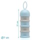 Kiokids Δοσομετρητής Σκόνης Γάλακτος 4 Θέσεων 340ml Blue And Grey