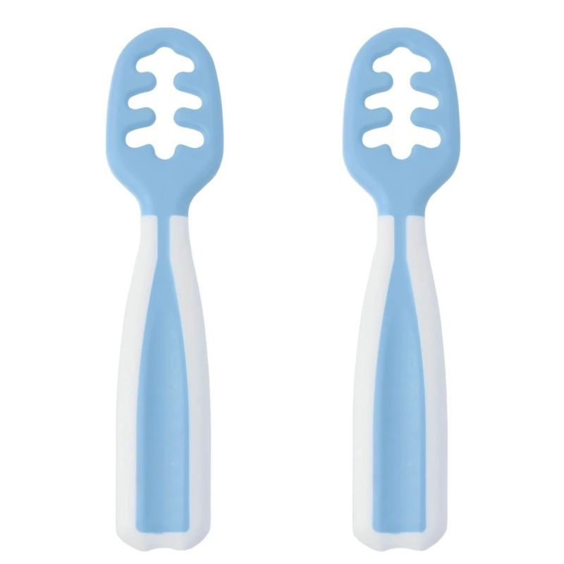 Kiokids Σετ Κουταλάκια Αυτοσίτισης 2 τμχ Για 6+ Μηνών Blue