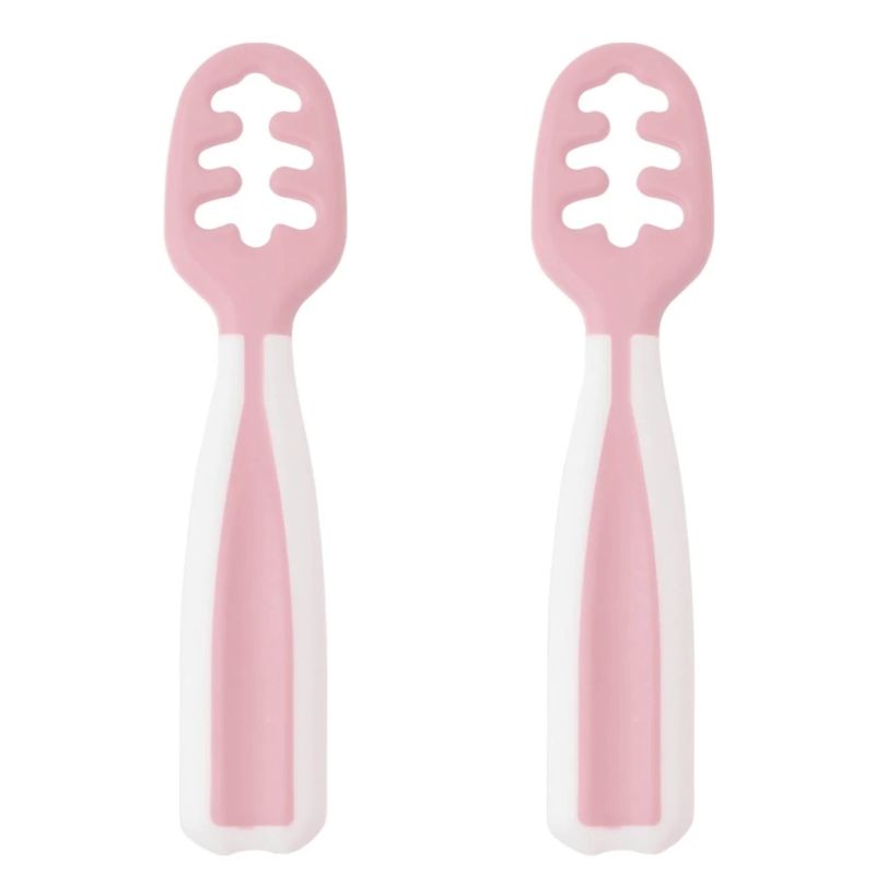 Kiokids Σετ Κουταλάκια Αυτοσίτισης 2 τμχ Για 6+ Μηνών Pink