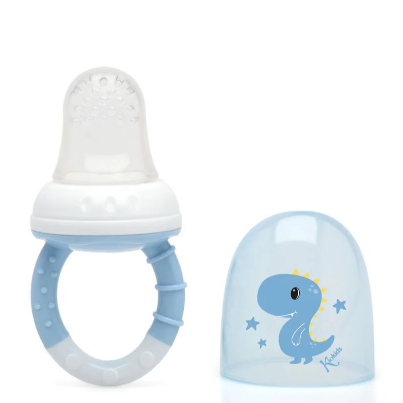 Kiokids Σιλικονούχος Τροφοδότης Φαγητού Για 6+ Μηνών Dinosaur Blue