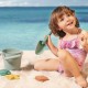 Kiokids Σιλικονούχο Σετ Με Κουβαδάκι Για Παραλία 5 τμχ Για 18+ Μηνών Green