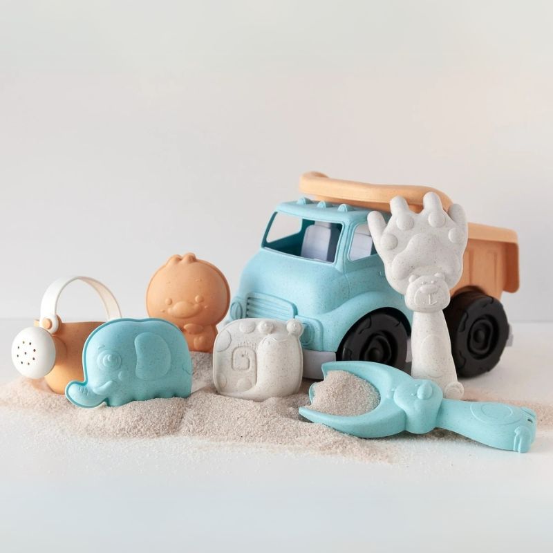 Kiokids Βιοδιασπώμενο Σετ Με Κουβαδάκι Για Παραλία 7 τμχ Για 18+ Μηνών Truck