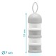 Kiokids Δοσομετρητής Σκόνης Γάλακτος 4 Θέσεων 340ml Grey