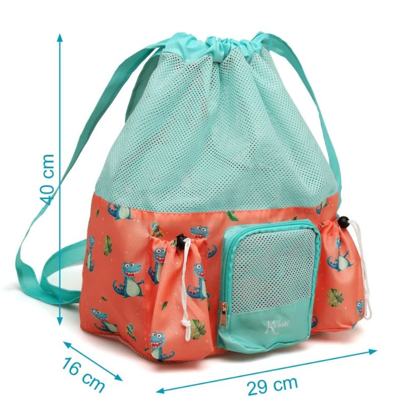 Kiokids Αδιάβροχη Τσάντα Παραλίας 10l Crocodile Orange