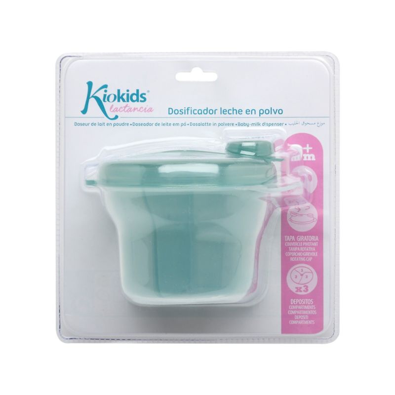 Kiokids Δοσομετρητής Σκόνης Γάλακτος 3 Θέσεων 300ml Mint