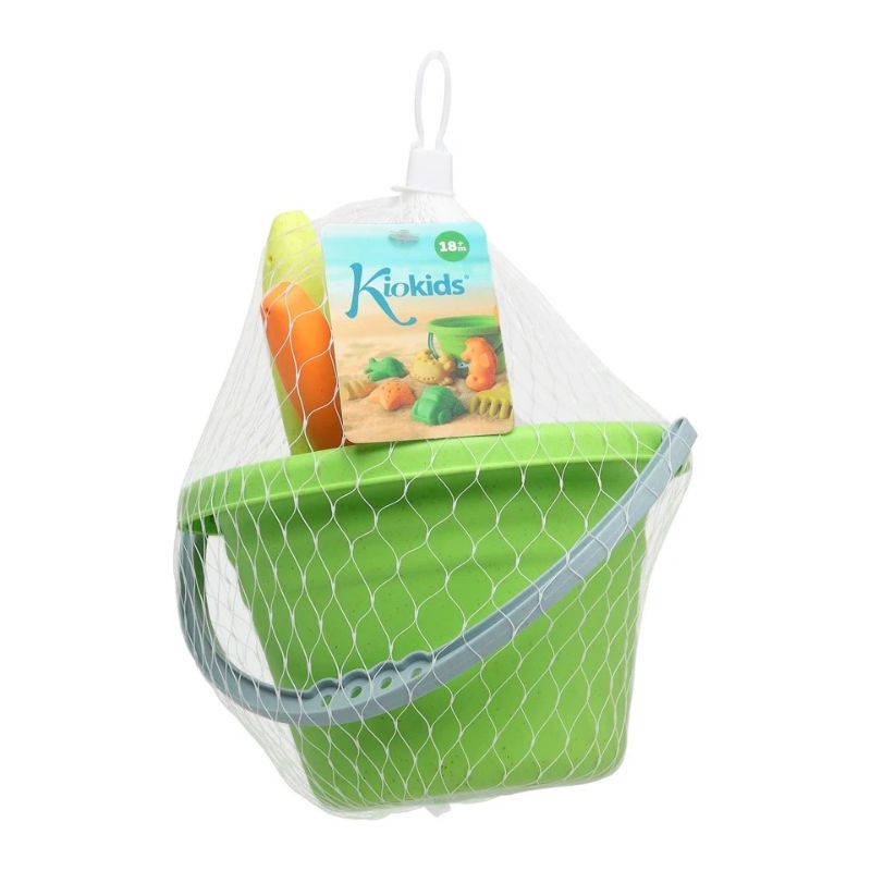 Kiokids Βιοδιασπώμενο Σετ Με Κουβαδάκι Για Παραλία 9 τμχ Για 18+ Μηνών Sea Life