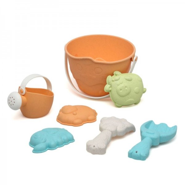 Kiokids Βιοδιασπώμενο Σετ Με Κουβαδάκι Για Παραλία 7 τμχ Για 18+ Μηνών Φάρμα