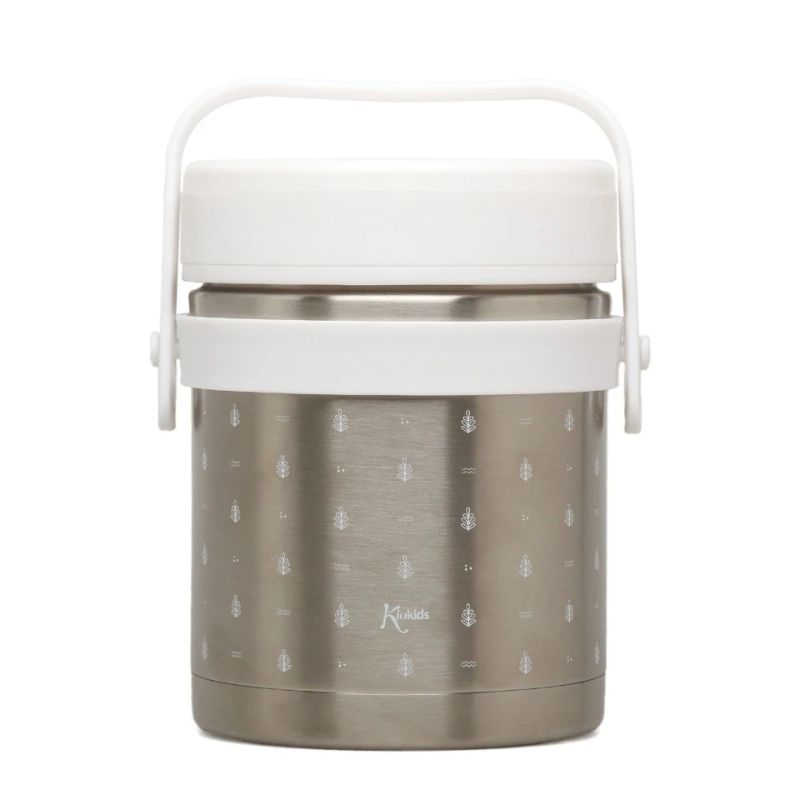 Kiokids Θερμός Φαγητού 1l Με 2 Δοχεία White