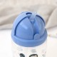 Kiokids Back To School Εκπαιδευτικό Ποτήρι Με Καλαμάκι Για 6+ Μηνών 350ml Blue