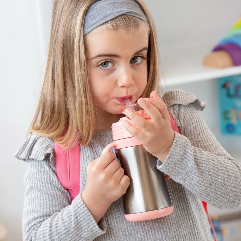 Kiokids Παγούρι-Θερμός Με Λαβές Για 6+ Μηνών 280ml Unicorn Pink