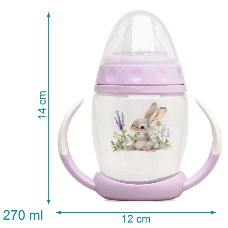 Kiokids Εκπαιδευτικό Ποτηράκι Για 6+ Μηνών 270ml Rabbit Lavender