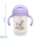 Kiokids Dolci Amici Εκπαιδευτικό Ποτηράκι Με Καλαμάκι Και Λαβές Για 6+ Μηνών 300ml Bunny Lavender