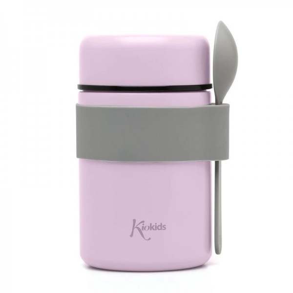 Kiokids Θερμός Φαγητού Με Κουταλάκι 500ml Lavender