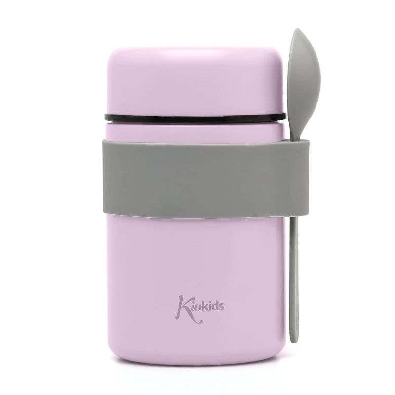 Kiokids Θερμός Φαγητού Με Κουταλάκι 500ml Lavender