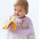 Kiokids Σαλιάρα Σιλικόνης Για 4+ Μηνών Honey Lavender