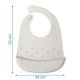 Kiokids Petit Moments Σιλικονούχα Σαλιάρα Για 4+ Μηνών Gray Kiokids Petit Moments Σιλικονούχα Σαλιάρα Για 4+ Μηνών Gray