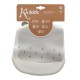 Kiokids Petit Moments Σιλικονούχα Σαλιάρα Για 4+ Μηνών Gray Kiokids Petit Moments Σιλικονούχα Σαλιάρα Για 4+ Μηνών Gray