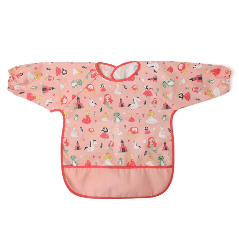 Kiokids Back To School Σαλιάρα Με Μακριά Μανίκια Για 4+ Μηνών Pink