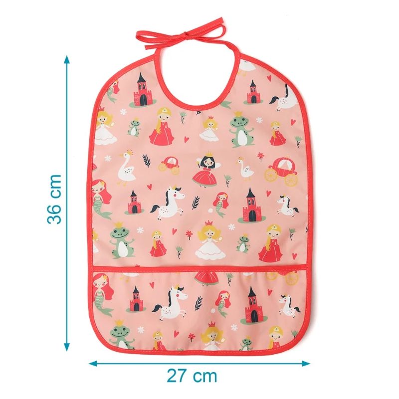 Kiokids Back To School Σαλιάρα Με Κορδόνια Για 4+ Μηνών Pink