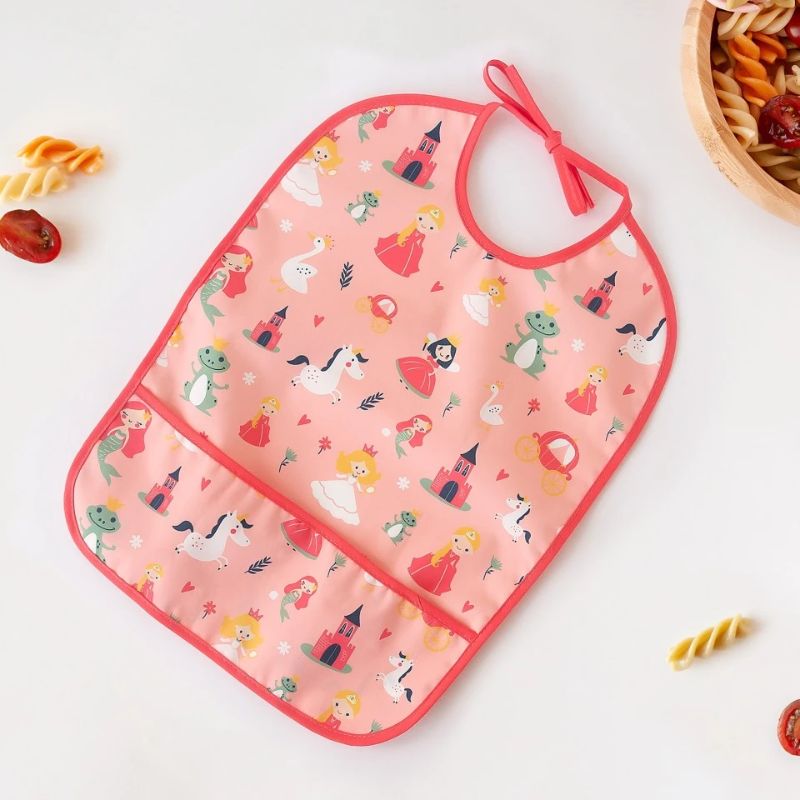 Kiokids Back To School Σαλιάρα Με Κορδόνια Για 4+ Μηνών Pink