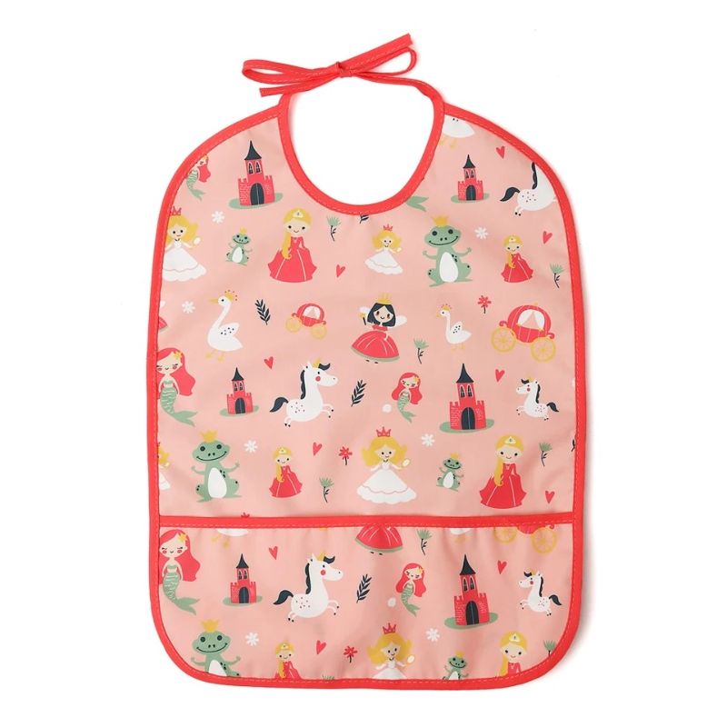 Kiokids Back To School Σαλιάρα Με Κορδόνια Για 4+ Μηνών Pink