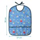 Kiokids Back To School Σαλιάρα Με Κορδόνια Για 4+ Μηνών Blue