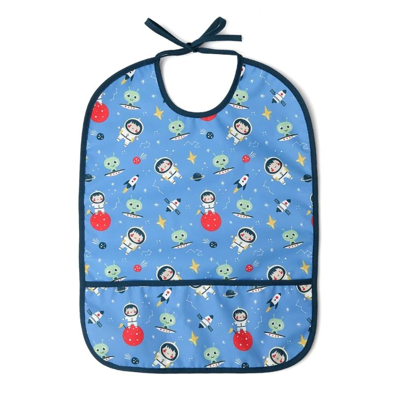 Kiokids Back To School Σαλιάρα Με Κορδόνια Για 4+ Μηνών Blue