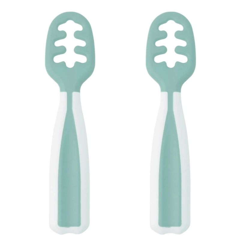 Kiokids Σετ Κουταλάκια Αυτοσίτισης 2 τμχ Για 6+ Μηνών Sage