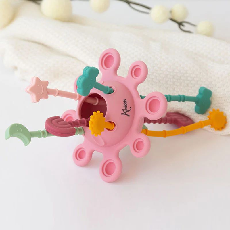 Kiokids Σιλικονούχο Μασητικό Για 4+ Μηνών 25cm Planet Pink