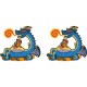 Laken Παγούρι Tritan Με Πώμα OBY 450ml Dragon