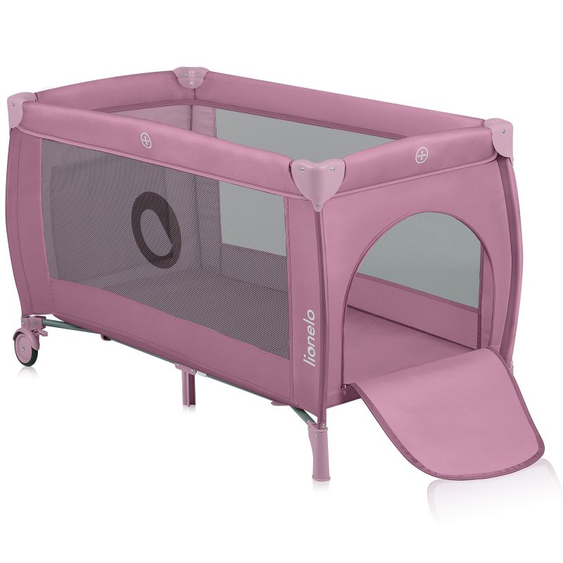 Lionelo Stefi Plus Παρκοκρέβατο 2 Επιπέδων Pink Magnolia
