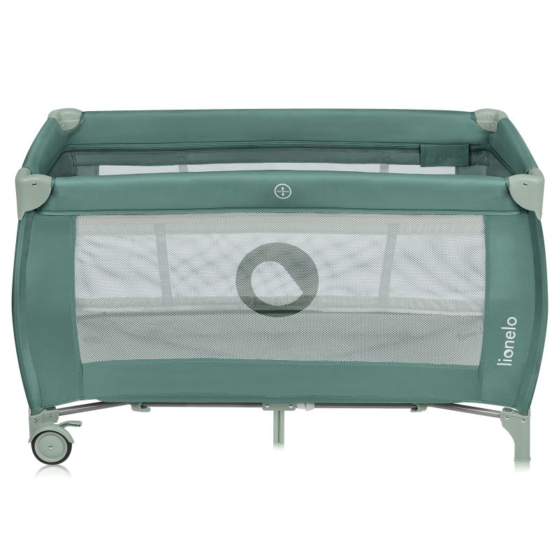 Lionelo Stefi Plus Παρκοκρέβατο 2 Επιπέδων Olive Green