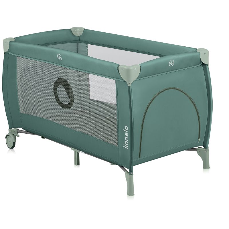 Lionelo Stefi Plus Παρκοκρέβατο 2 Επιπέδων Olive Green