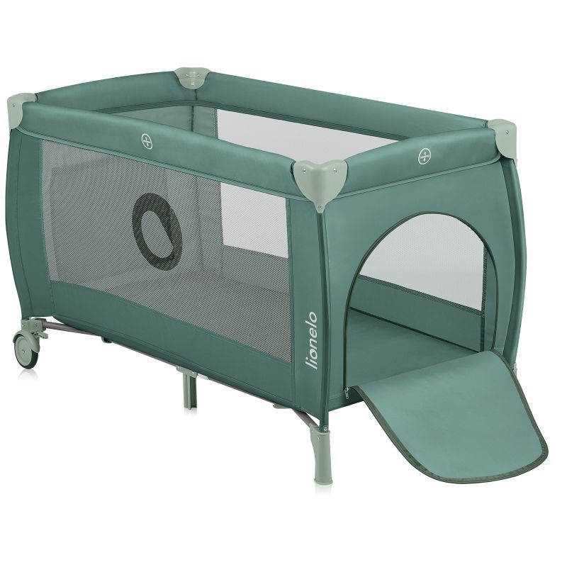 Lionelo Stefi Plus Παρκοκρέβατο 2 Επιπέδων Olive Green