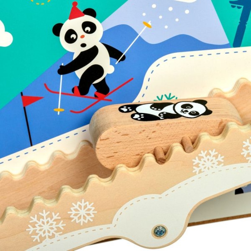 Lucy and Leo Επιτοίχιο ξύλινο παιχνίδι Σκι