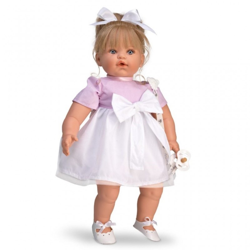 Magic baby κούκλα που κλαίει ''Susy Pink dress με τούλι'' 3 ετών+