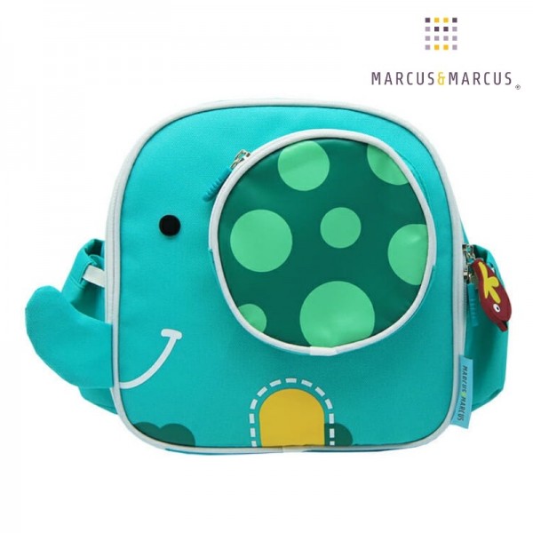 Marcus & Marcus Iσοθερμική Τσάντα γεύματος με θήκες elephant μπλε, ρυθμιζόμενους ιμάντες και θήκη εξωτερική