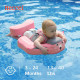 MamboBaby Deluxe Βρεφικό Σωσίβιο με Σκίαστρο και Ζώνη 5 Σημείων Για 3-24 Μηνών Pink Flamingo