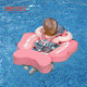 MamboBaby Deluxe Βρεφικό Σωσίβιο με Σκίαστρο και Ζώνη 5 Σημείων Για 3-24 Μηνών Pink Flamingo