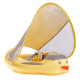 MamboBaby Deluxe Βρεφικό Σωσίβιο με Σκίαστρο και Ζώνη 5 Σημείων Για 3-24 Μηνών Yellow Duck