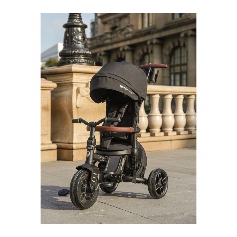 Qplay Comfo Max Αναδιπλούμενο Τρίκυκλο Ποδήλατο 8-Σε-1 Για 10-72 Μηνών Grey