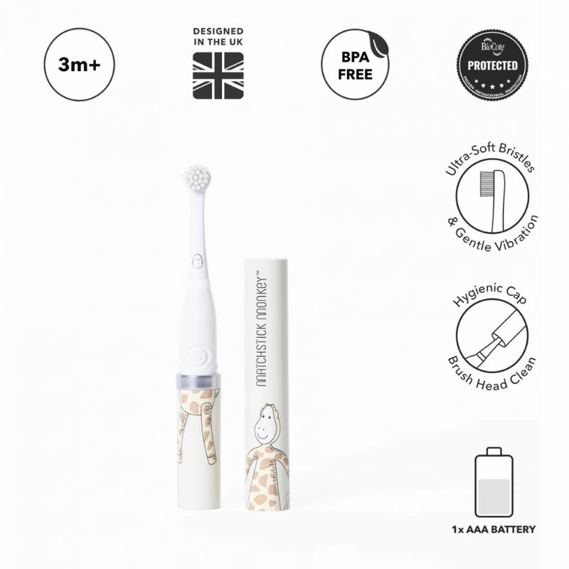 Matchstick Monkey Baby Sonic Ηλεκτρική Οδοντόβουρτσα Για 3-36 Μηνών Giraffe
